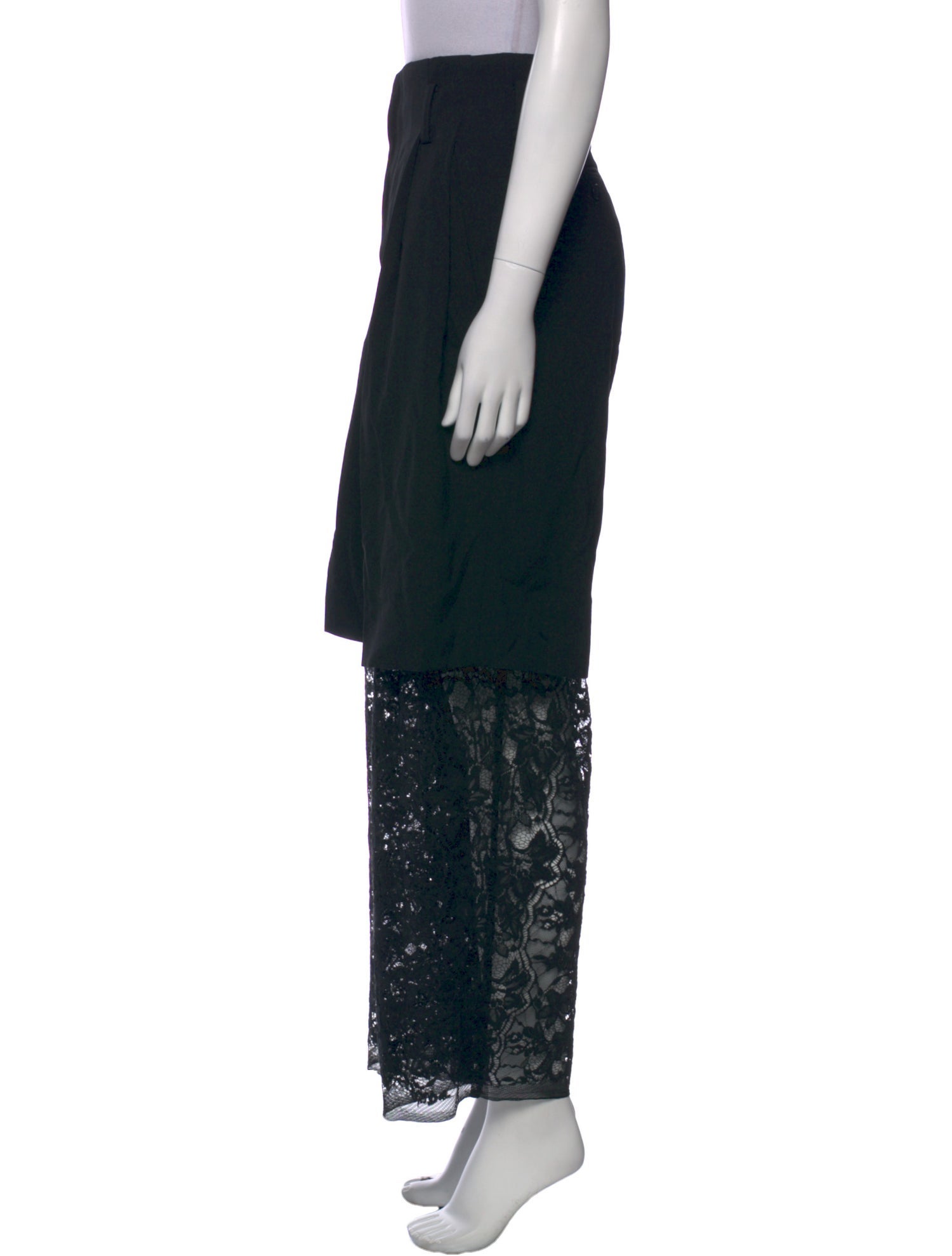 Y's by Yohji Yamamoto Wool Wide Leg Pants