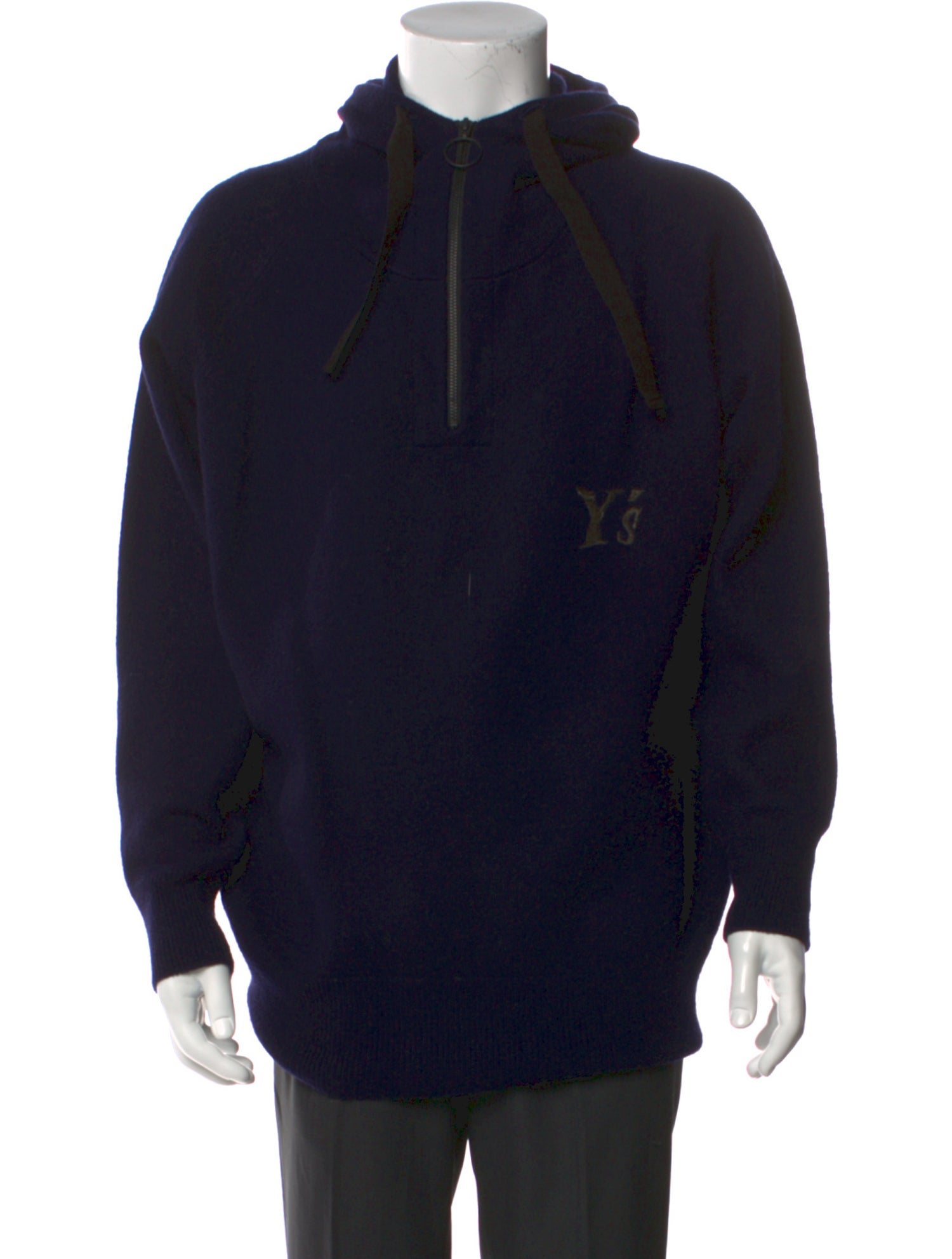 Y's by Yohji Yamamoto Wool Mock Neck Pullover