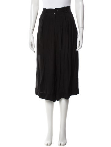 Pre-owned Y's Wide Leg Pants In Black