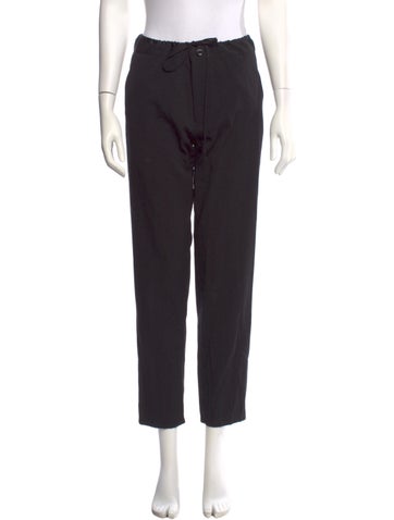 Pre-owned Y's Straight Leg Pants In Black