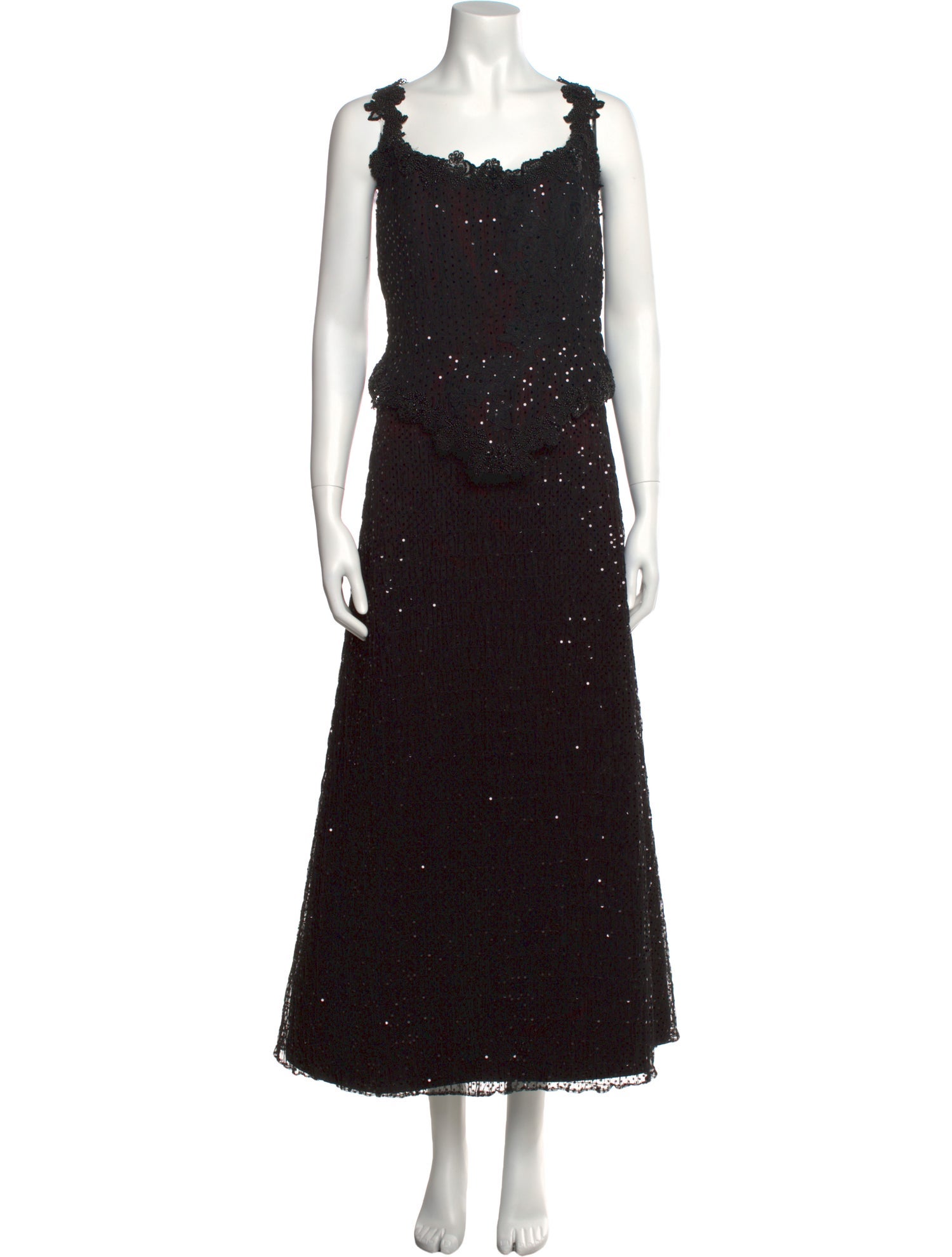 Yoly Munoz Square Neckline Long Dress