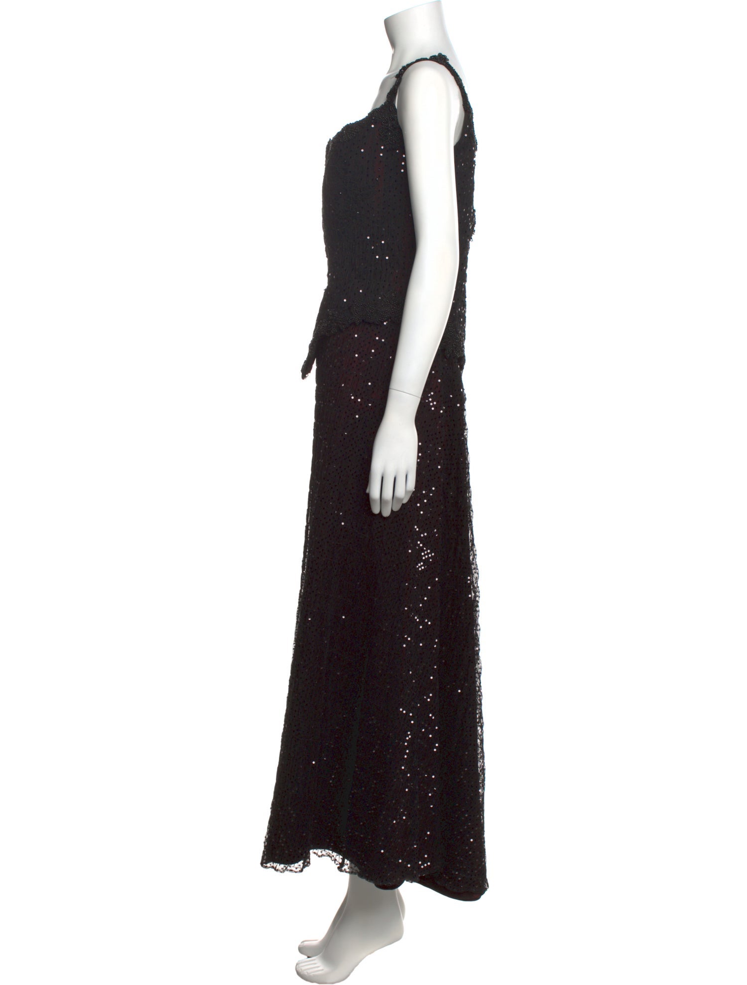 Yoly Munoz Square Neckline Long Dress