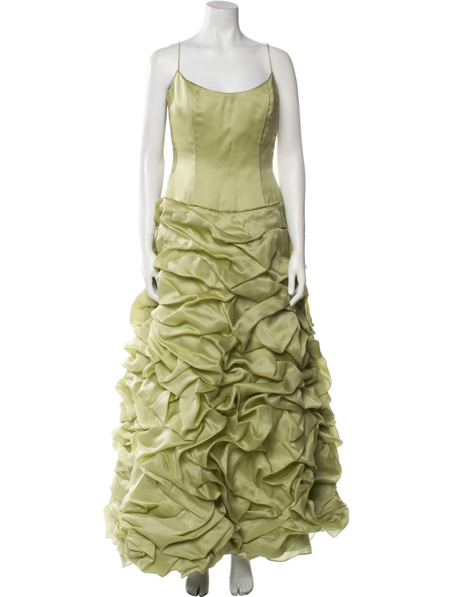 Yoly Munoz Scoop Neck Long Dress