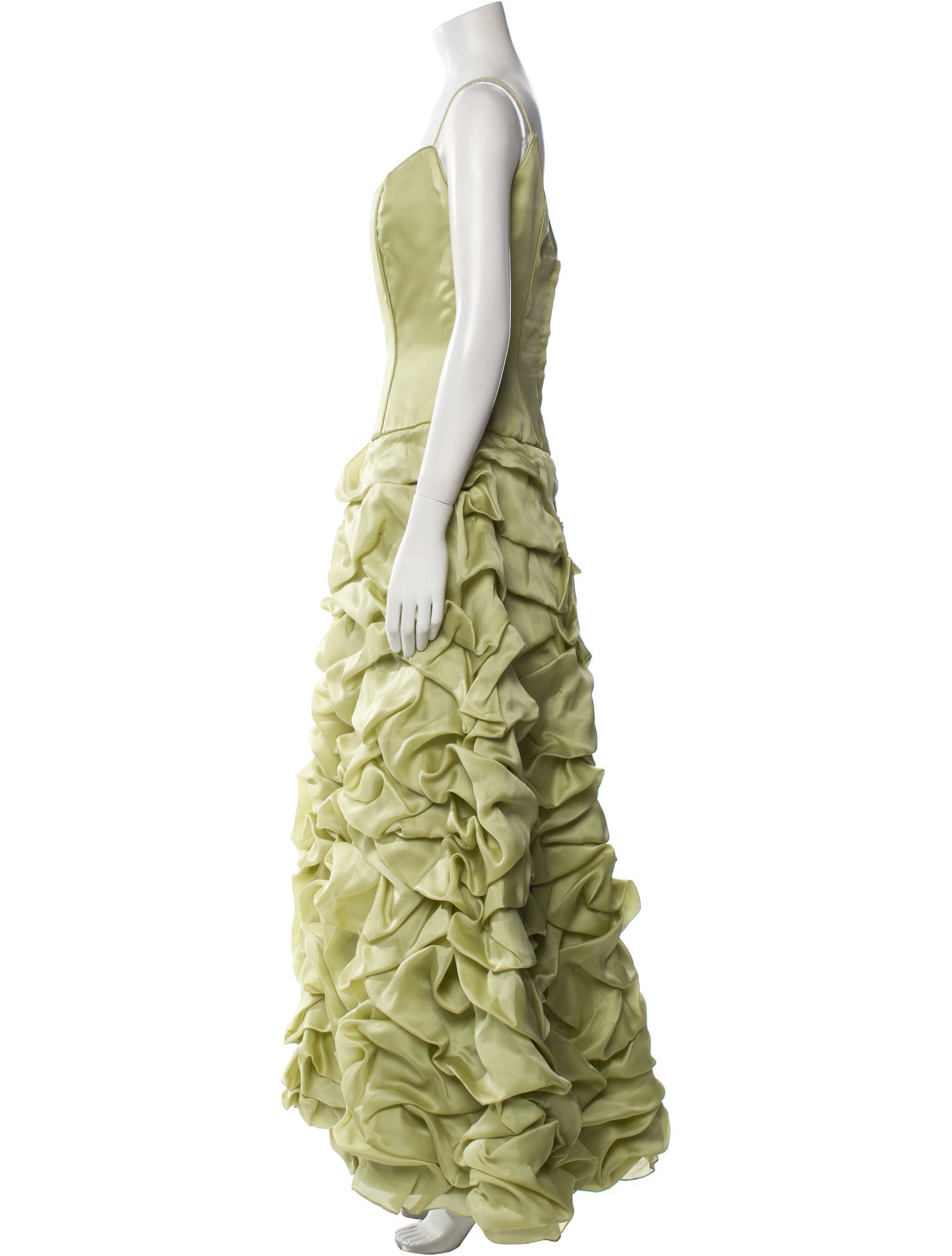 Yoly Munoz Scoop Neck Long Dress