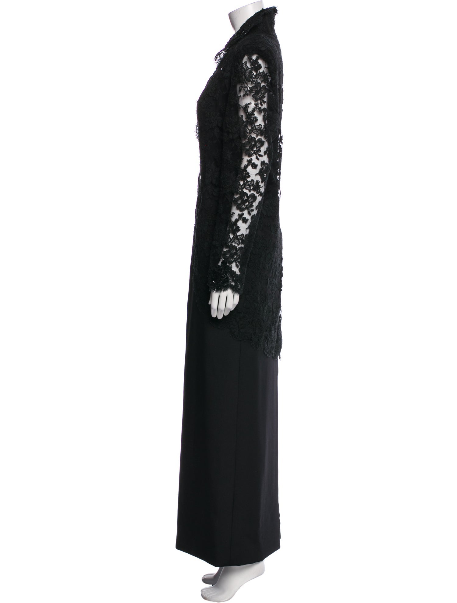 Yoly Munoz Lace Trim Embellishment Dress Set