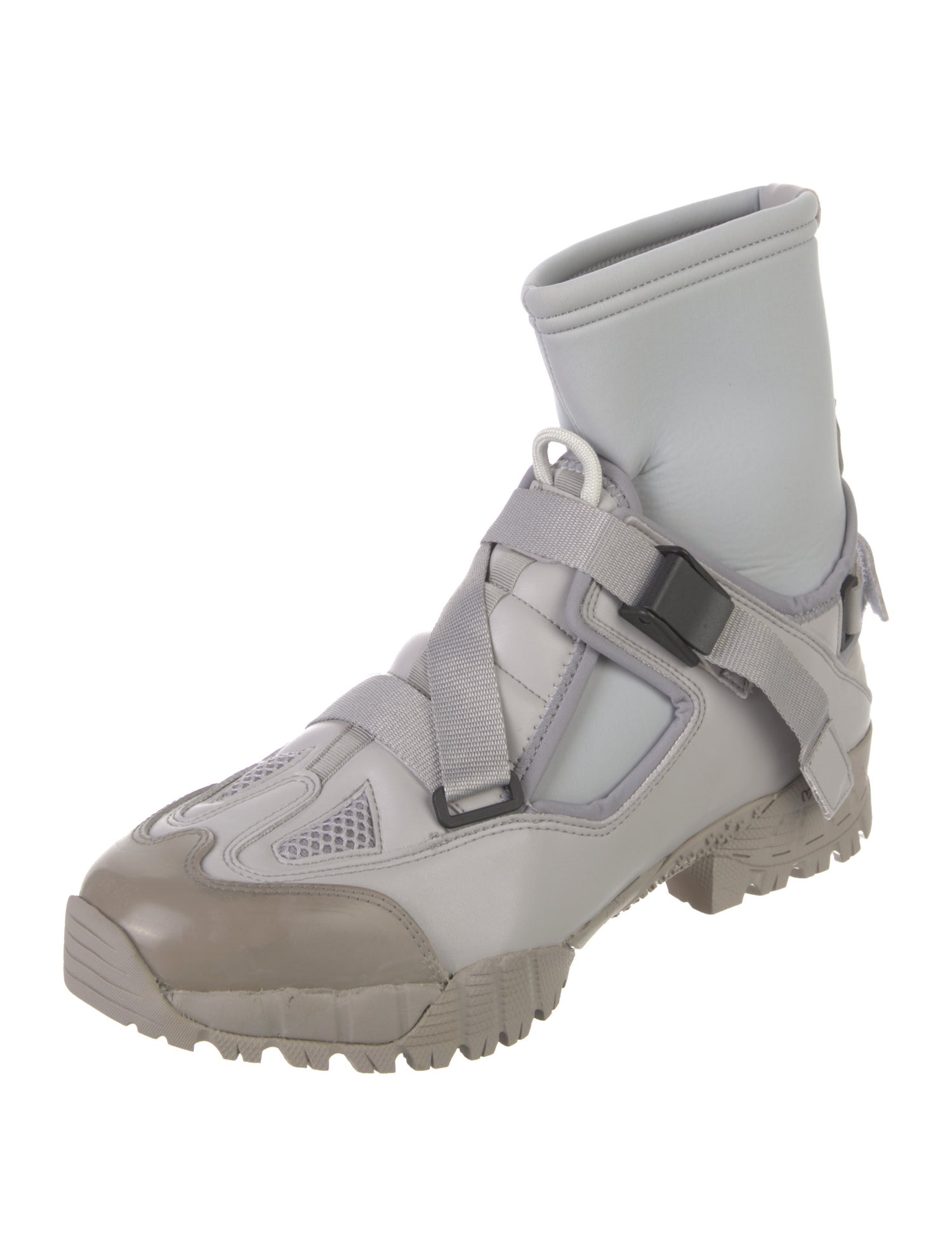 Yume Yume Leather Colorblock Pattern Boots