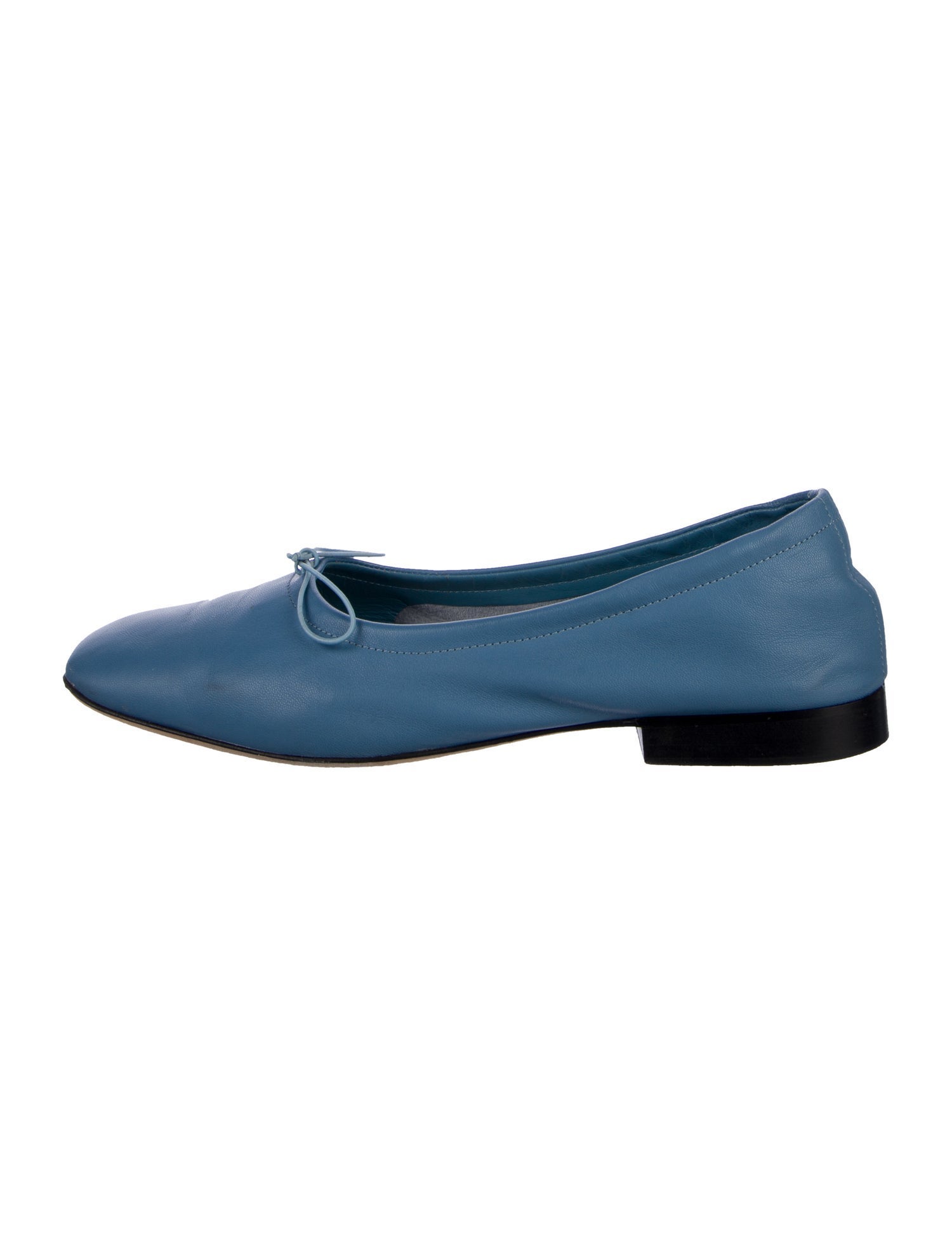 Yuni Buffa Leather Bow Accents Ballet Flats