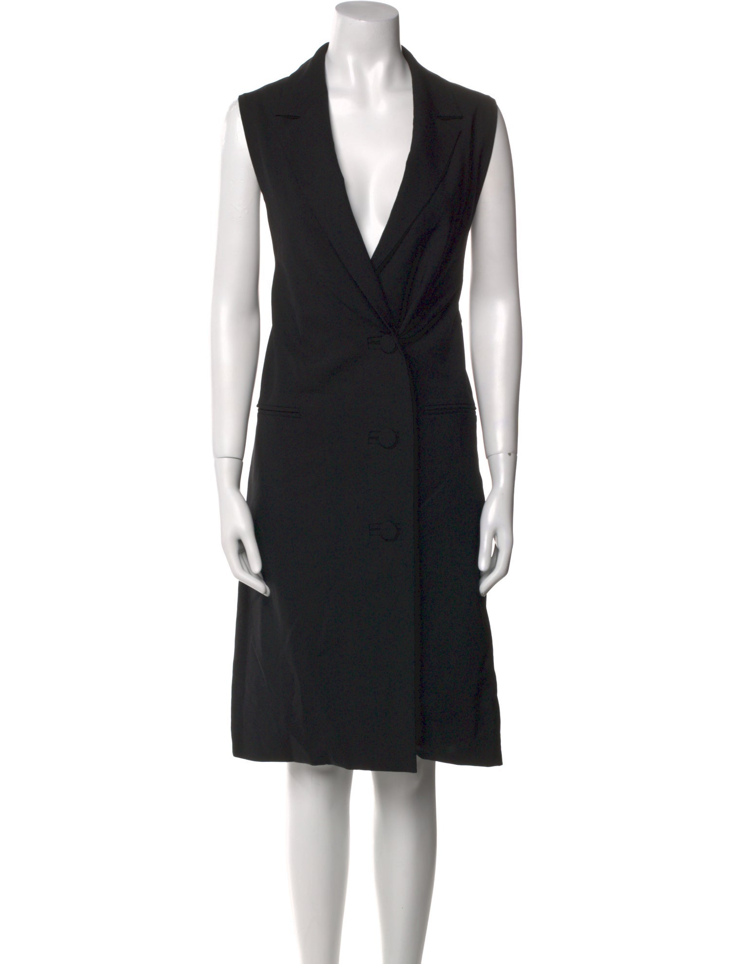 Yune Ho Wool Midi Length Dress