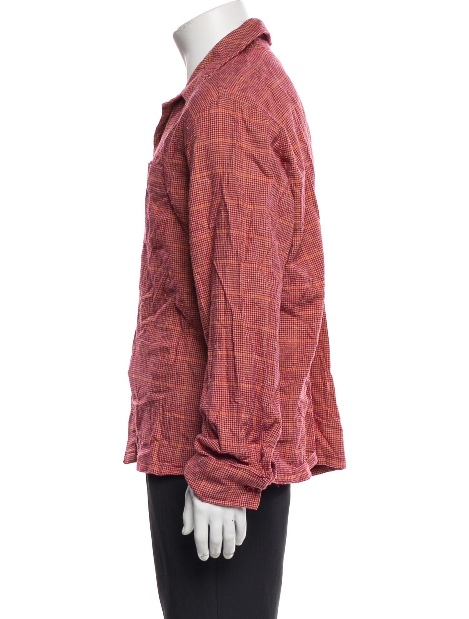 Yony Plaid Print Long Sleeve Shirt