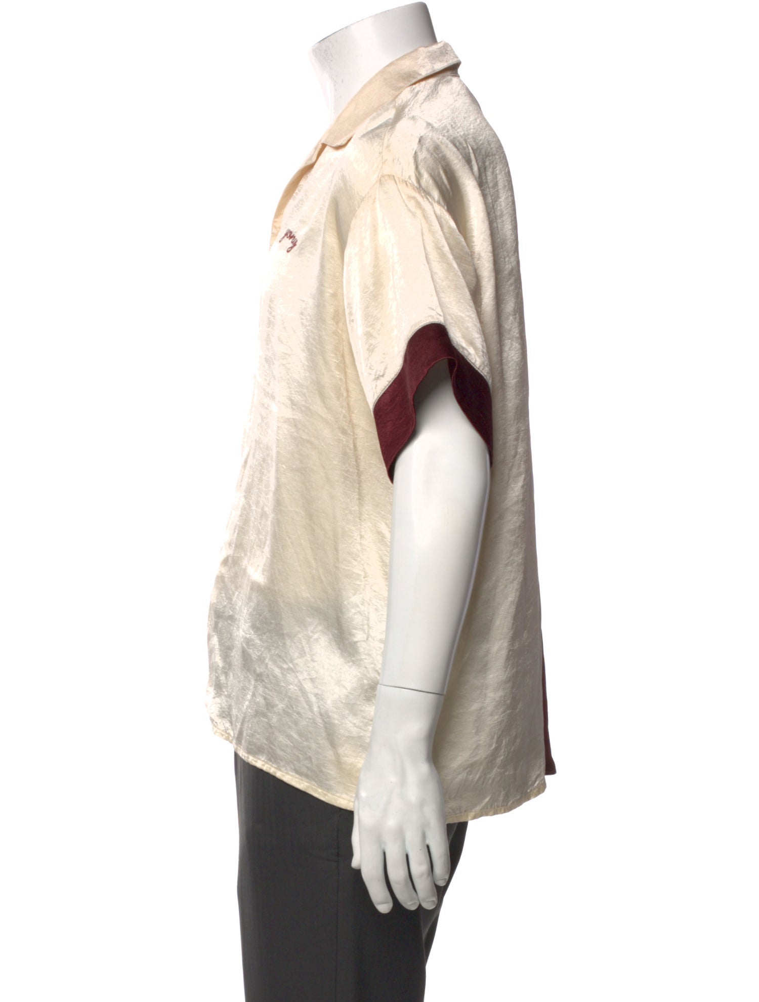 Yony Colorblock Pattern Short Sleeve Shirt