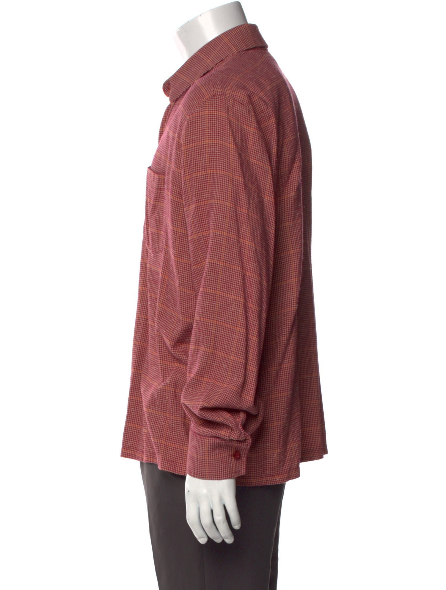 Yony Plaid Print Long Sleeve Shirt