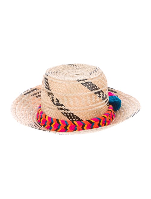 Yosuzi Raffia Wide Brim Hat Tan
