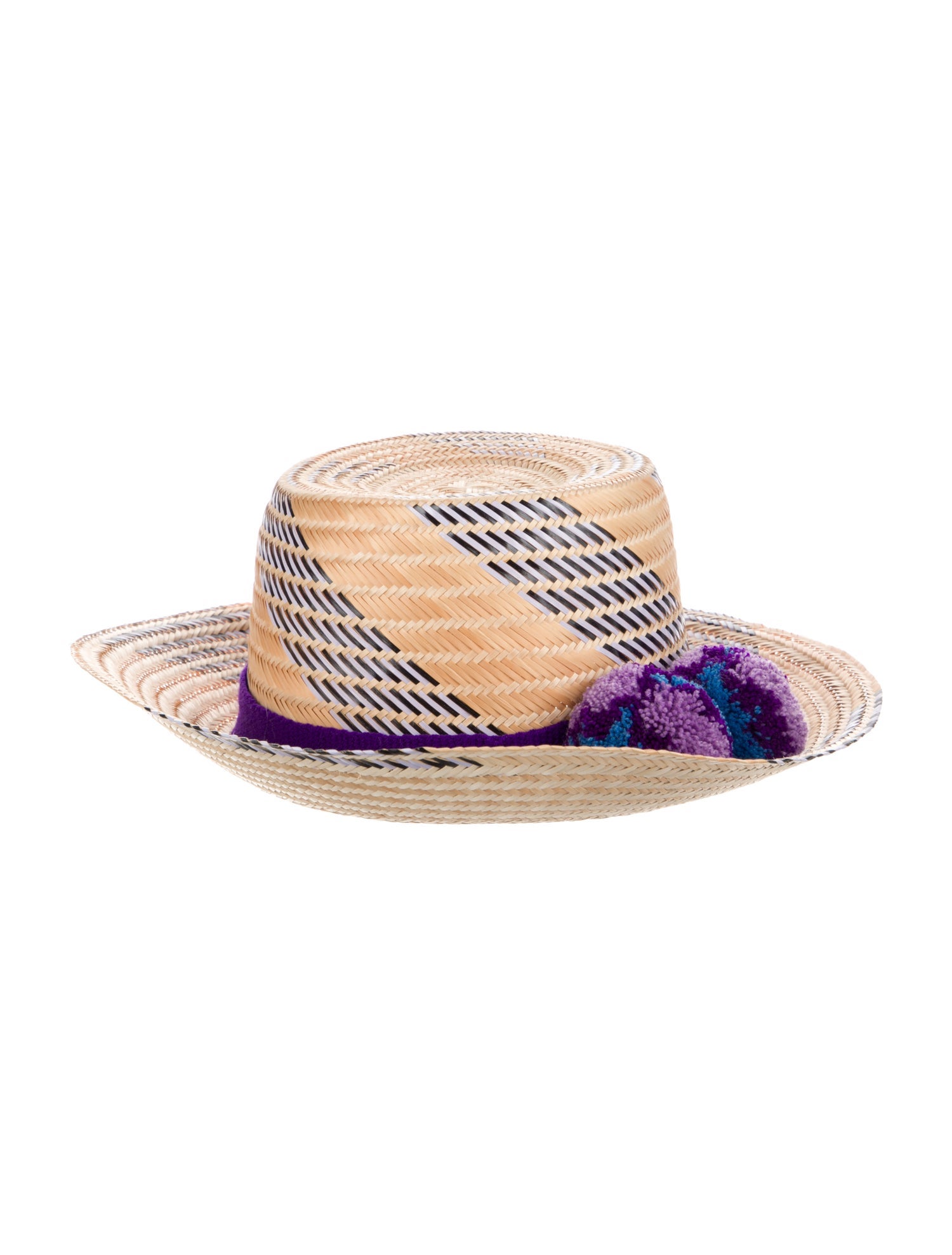 Yosuzi Synthetic-Blend Patter Print Starw Sun Hat