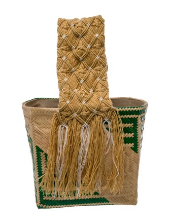 Yosuzi Raffia Top Handle Bag