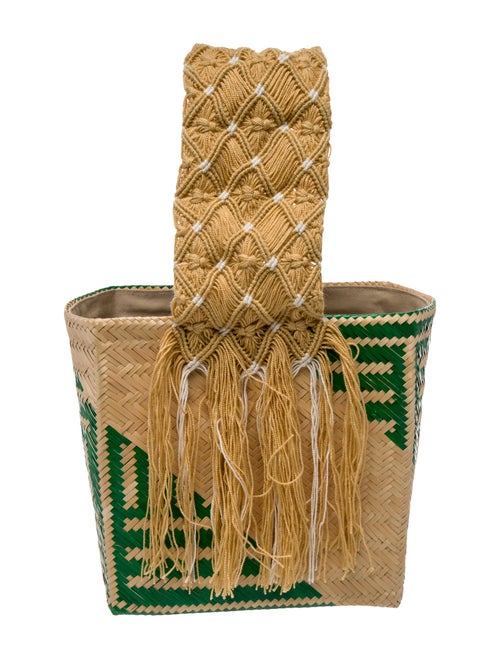 Yosuzi Raffia Top Handle Bag