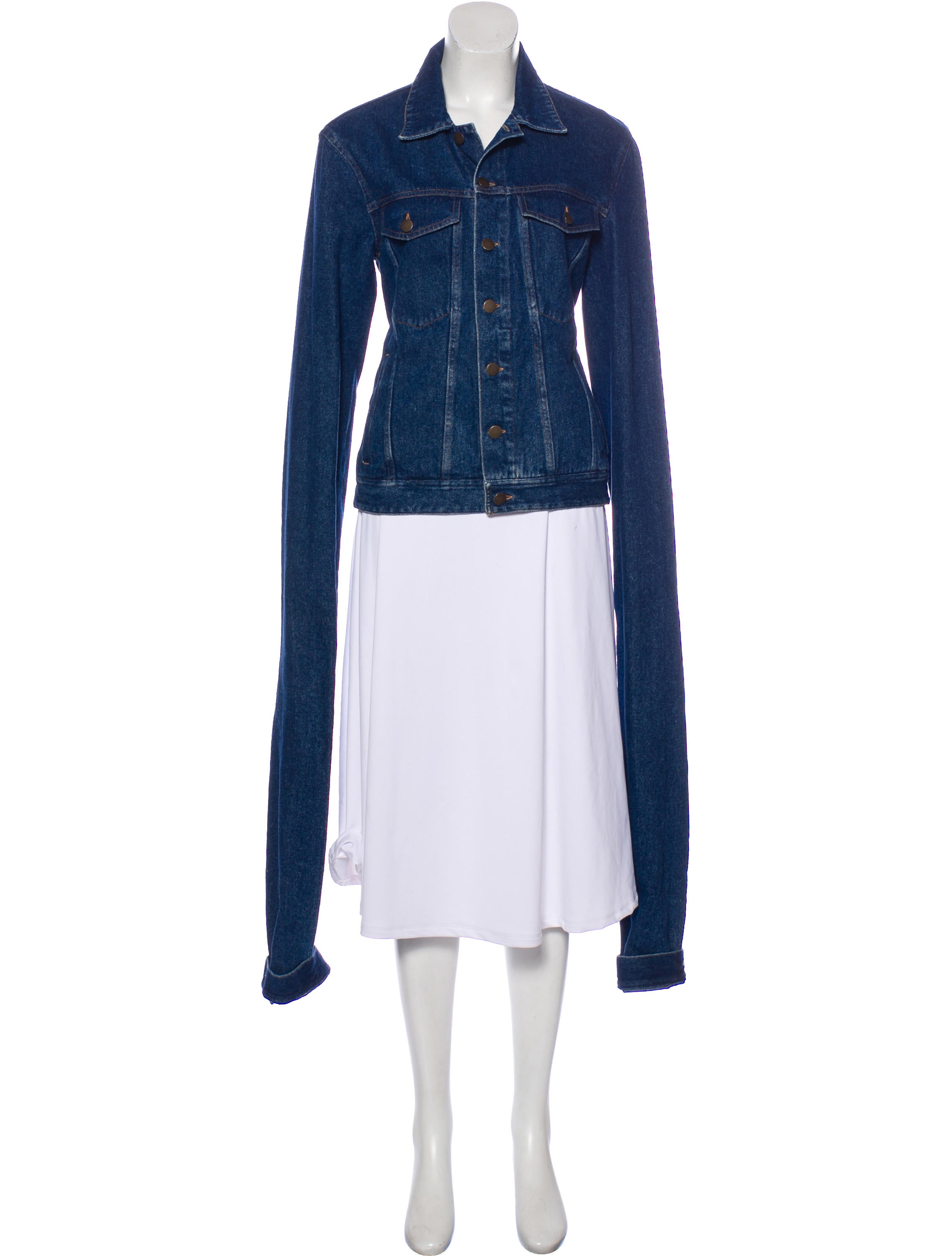 y project long sleeve denim jacket