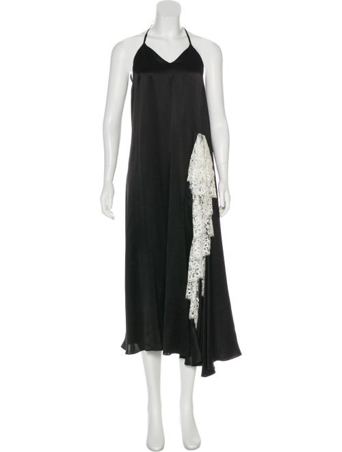 Y/Project Silk Maxi Dress Black
