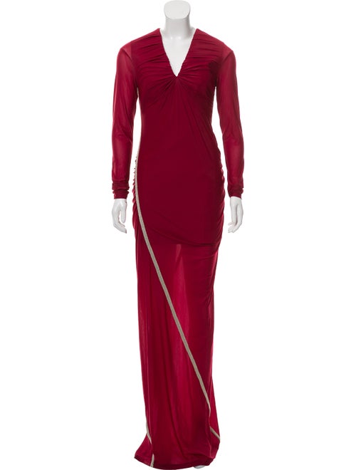 Y/Project Plunge Neckline Long Dress