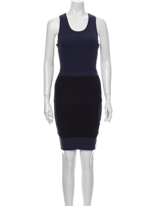 Y/Project Colorblock Pattern Mini Dress w/ Tags Bl