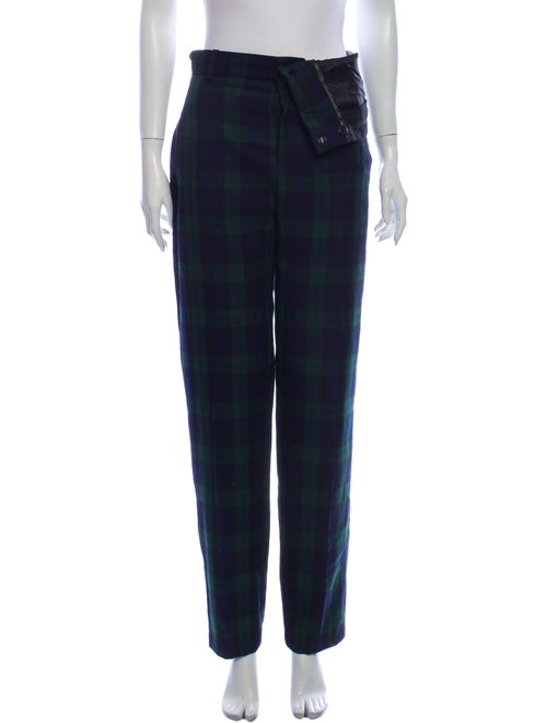 Y/Project Plaid Print Straight Leg Pants