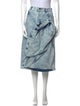 Y/Project Distressed Accents Midi Length Skirt