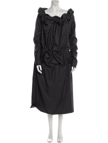 Y/Project Dresses Cowl Neck Midi Length Dress Us0, It36 | XS