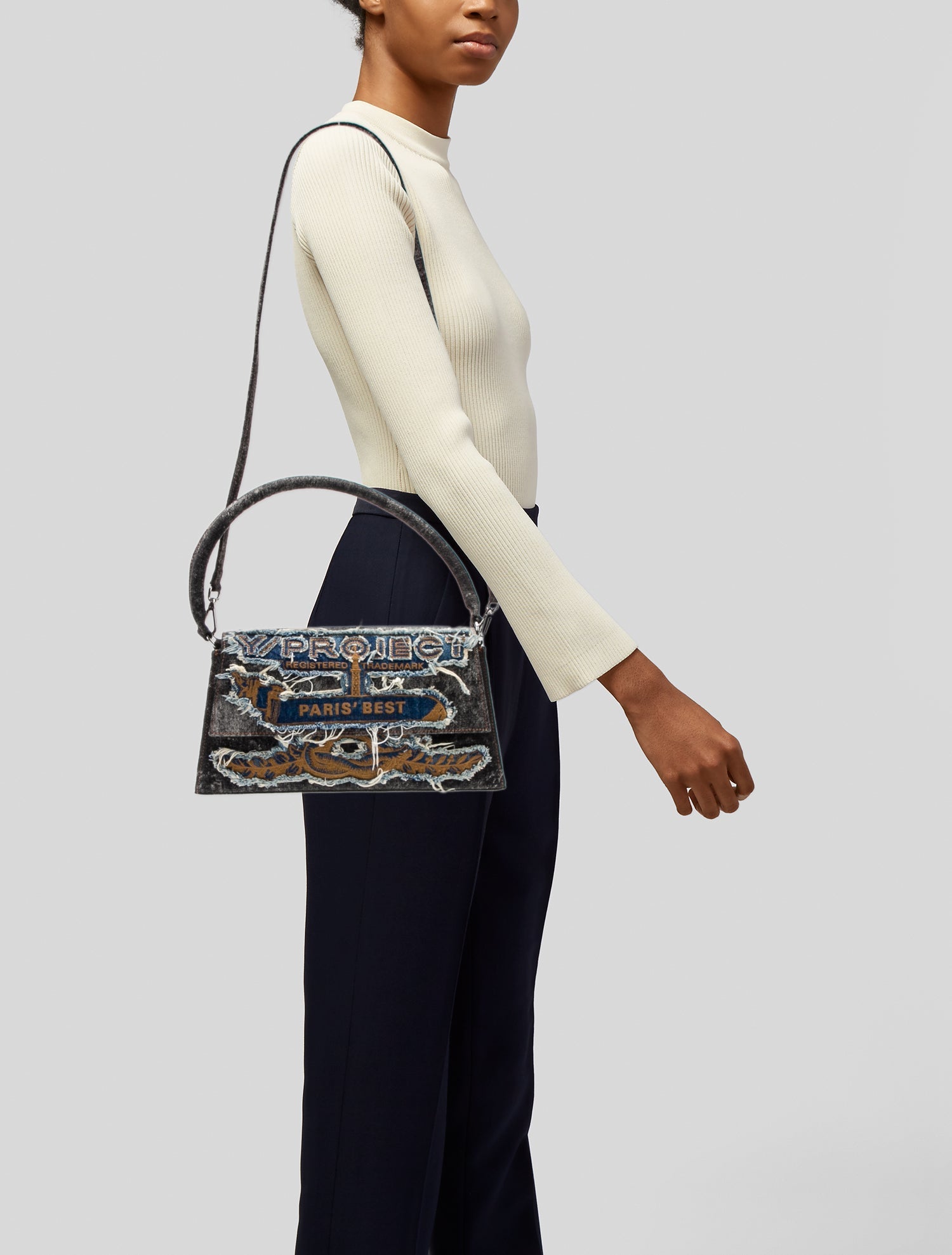 Y/Project Denim Shoulder Bag