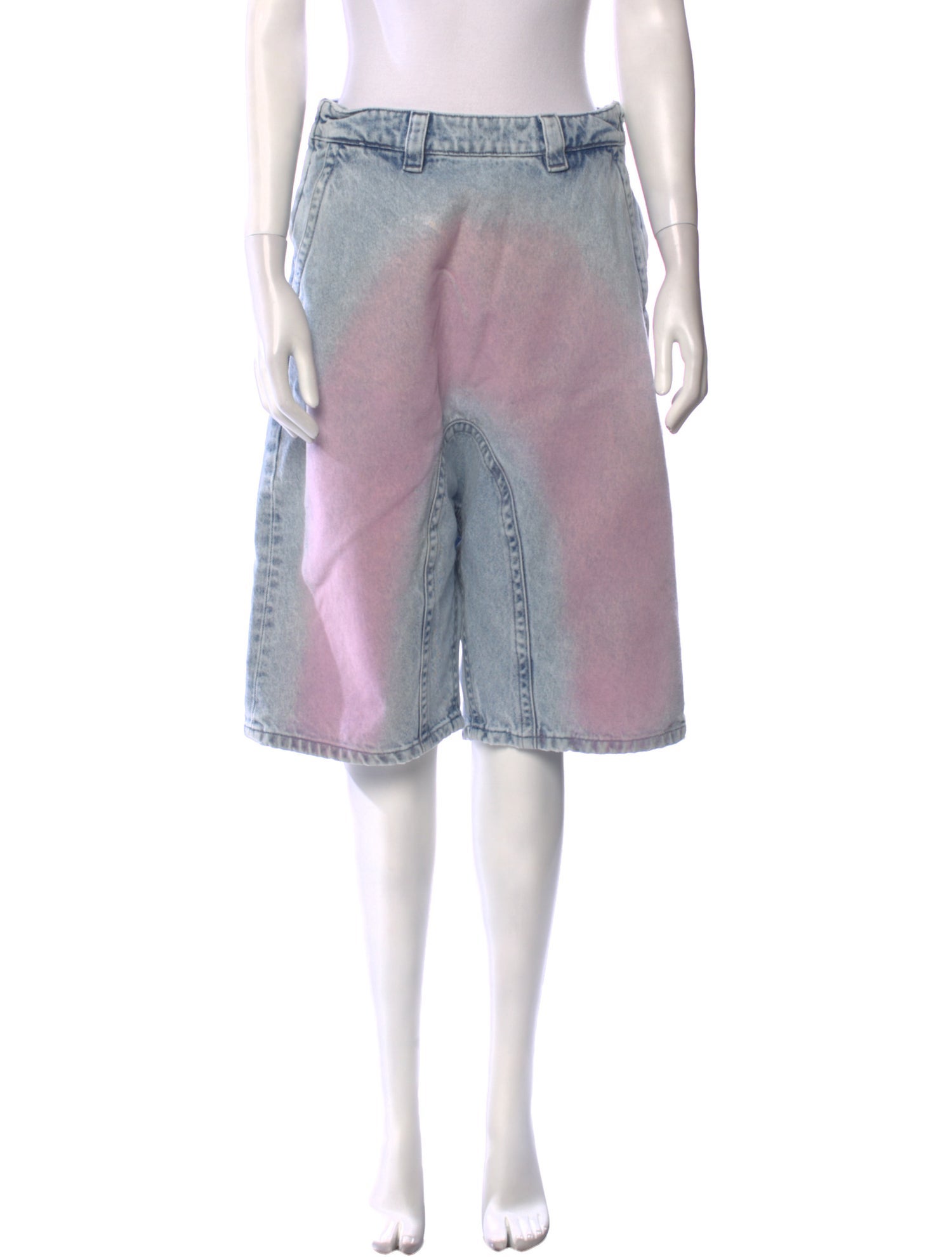 Y/Project Tie-Dye Print Knee-Length Shorts