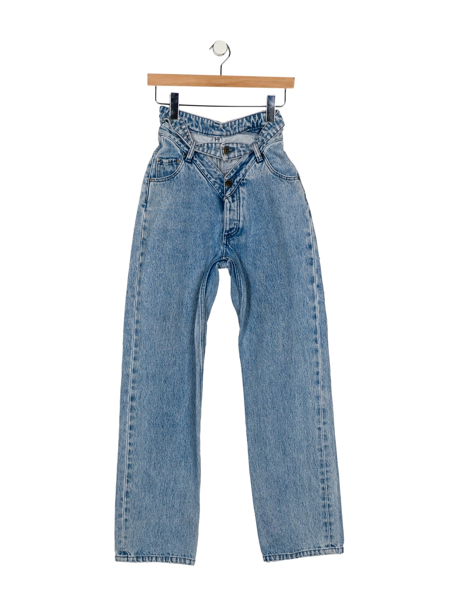 Y/Project High-Rise Straight Leg Jeans
