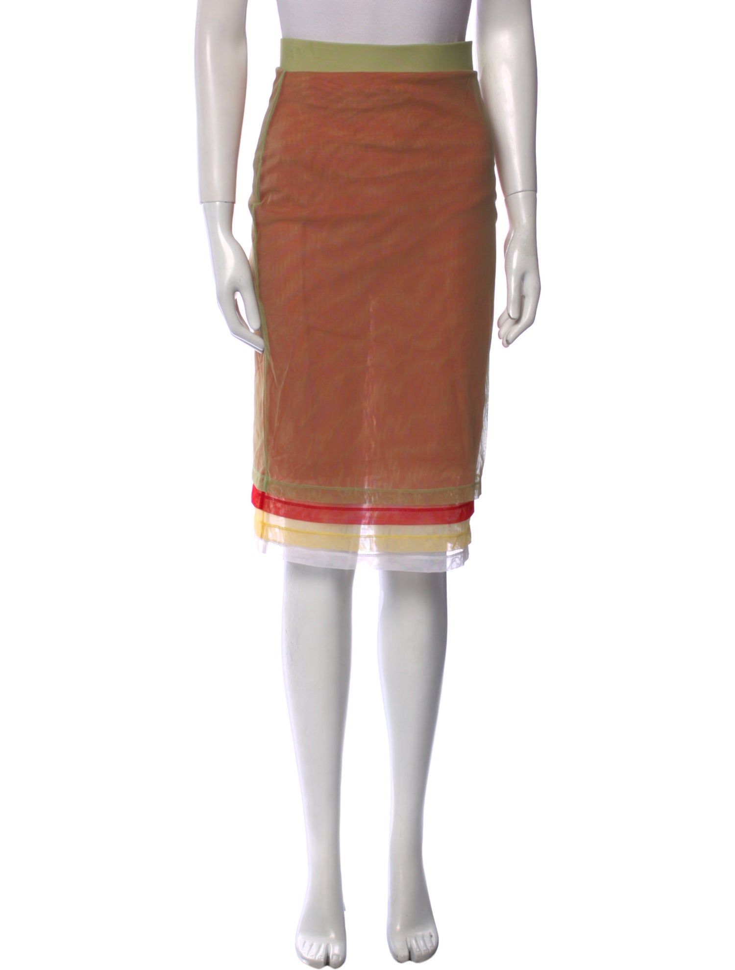 Y/Project Mesh Knee-Length Skirt