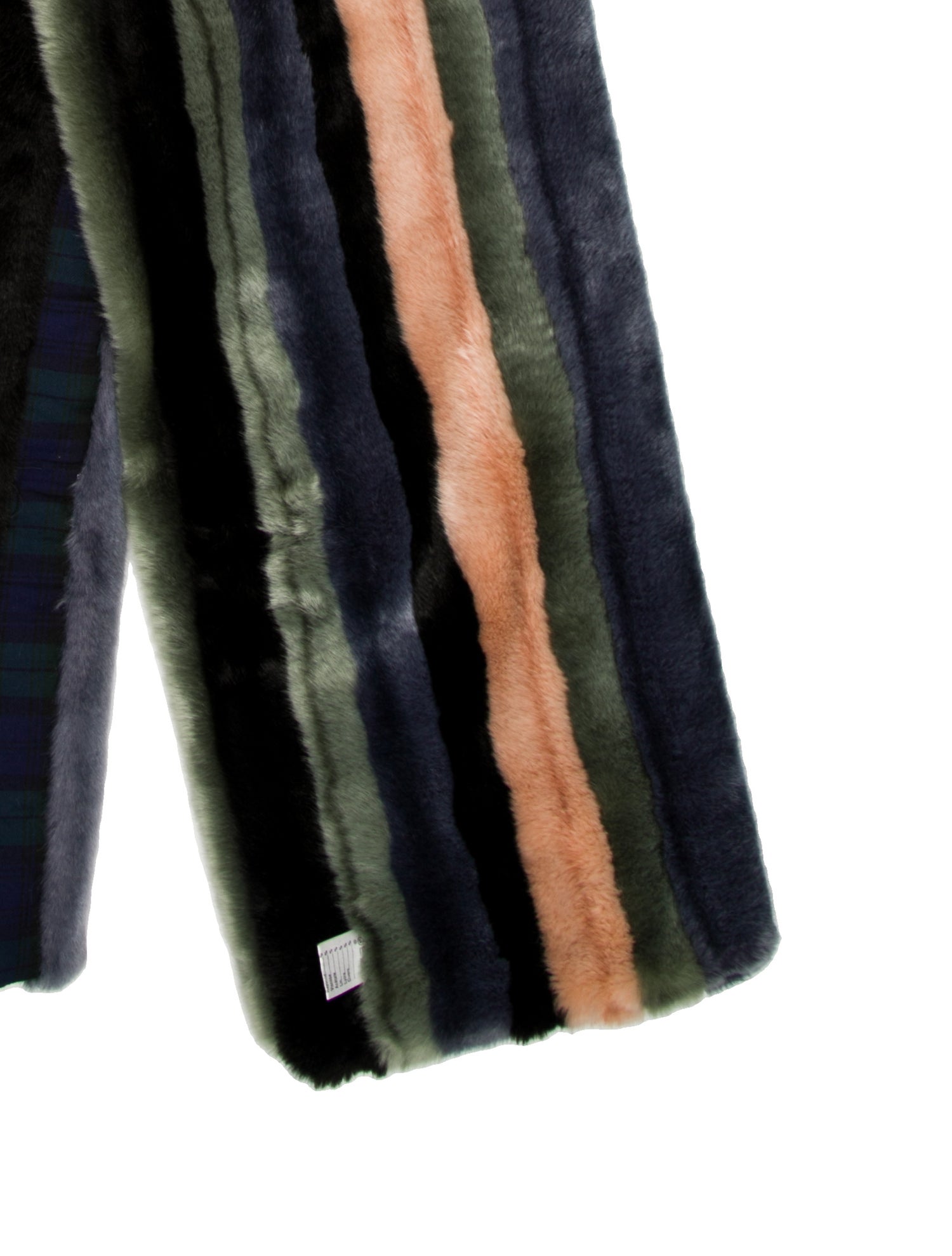 Y/Project Faux Fur Striped Scarf