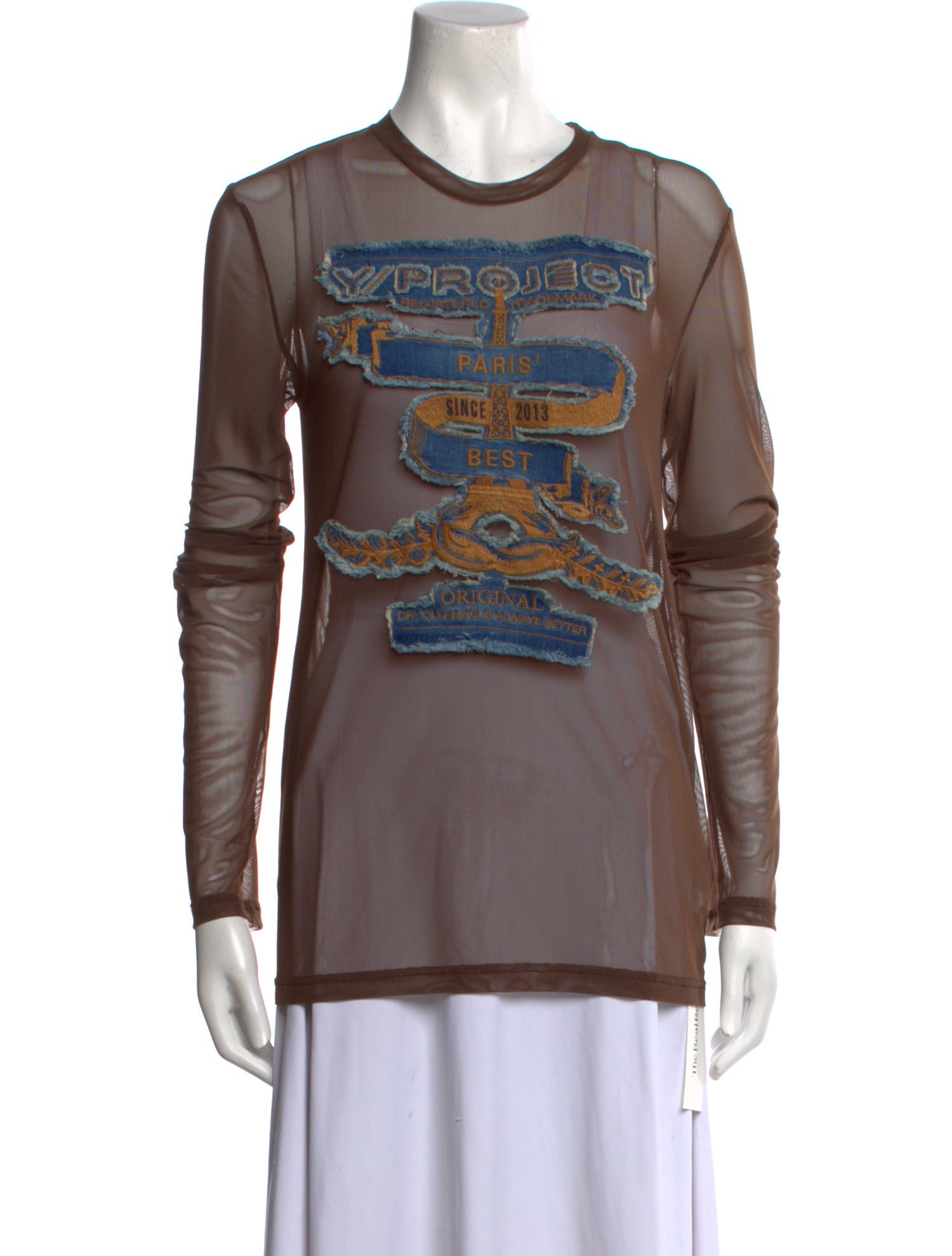 Y/Project Graphic Print Crew Neck Top w/ Tags