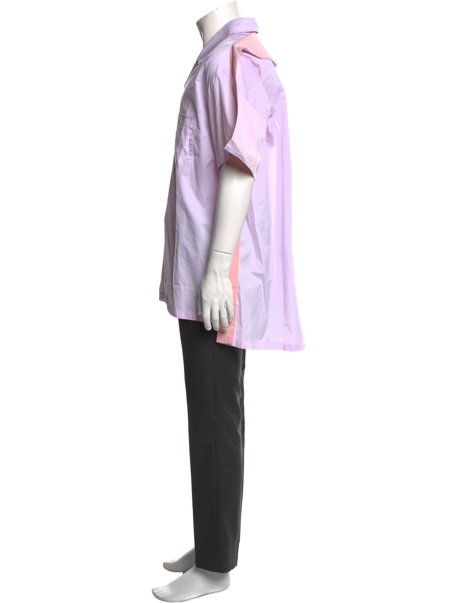 Y/Project Colorblock Pattern Short Sleeve Shirt w/ Tags