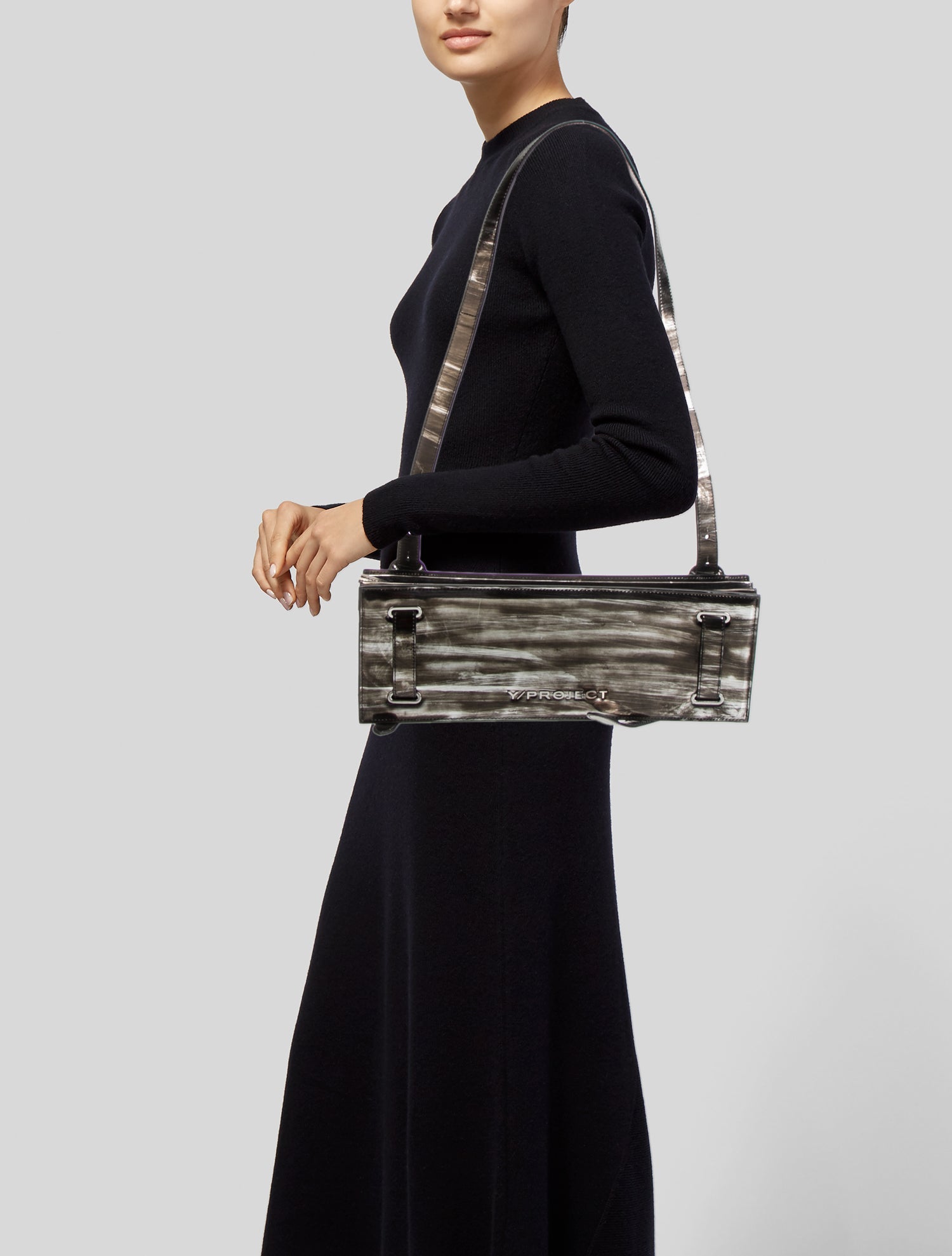 Y/Project Leather Shoulder Bag