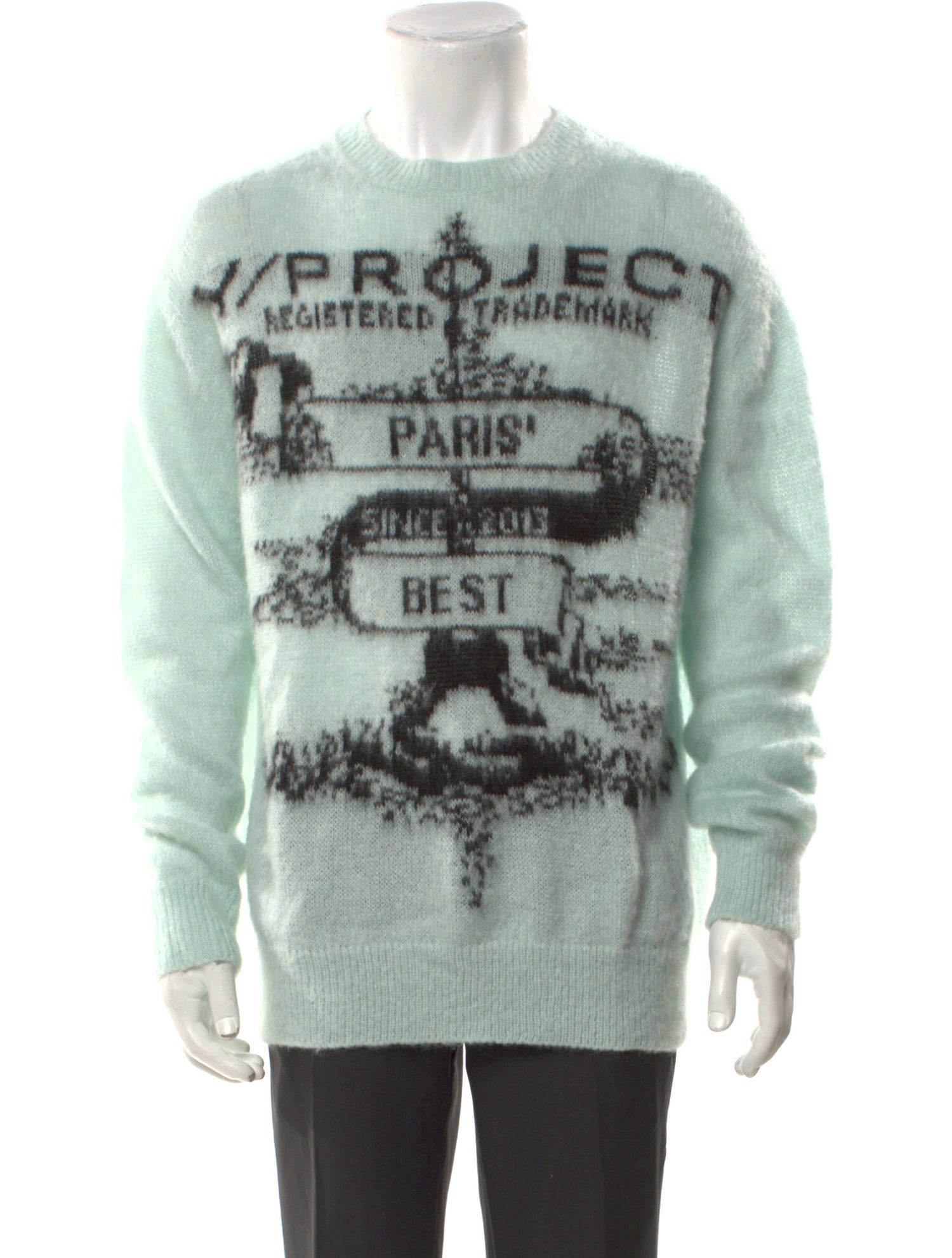 Y/Project Paris' Best Jacquard Graphic Print Pullover w/ Tags