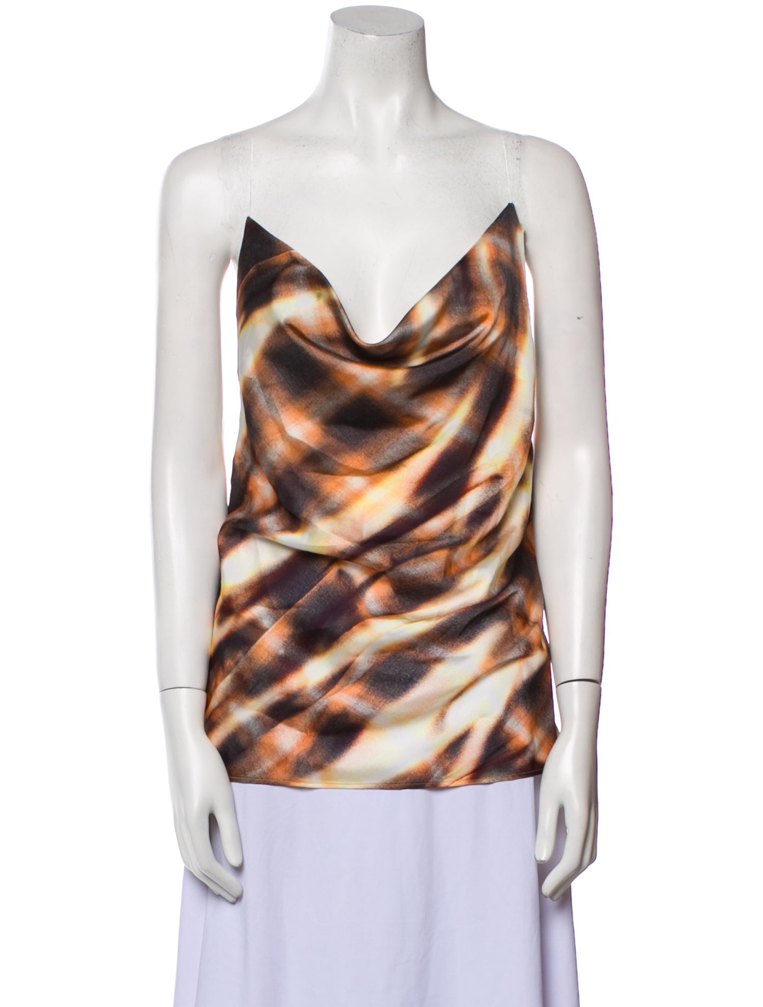 Y/Project Printed Cowl Neck Top