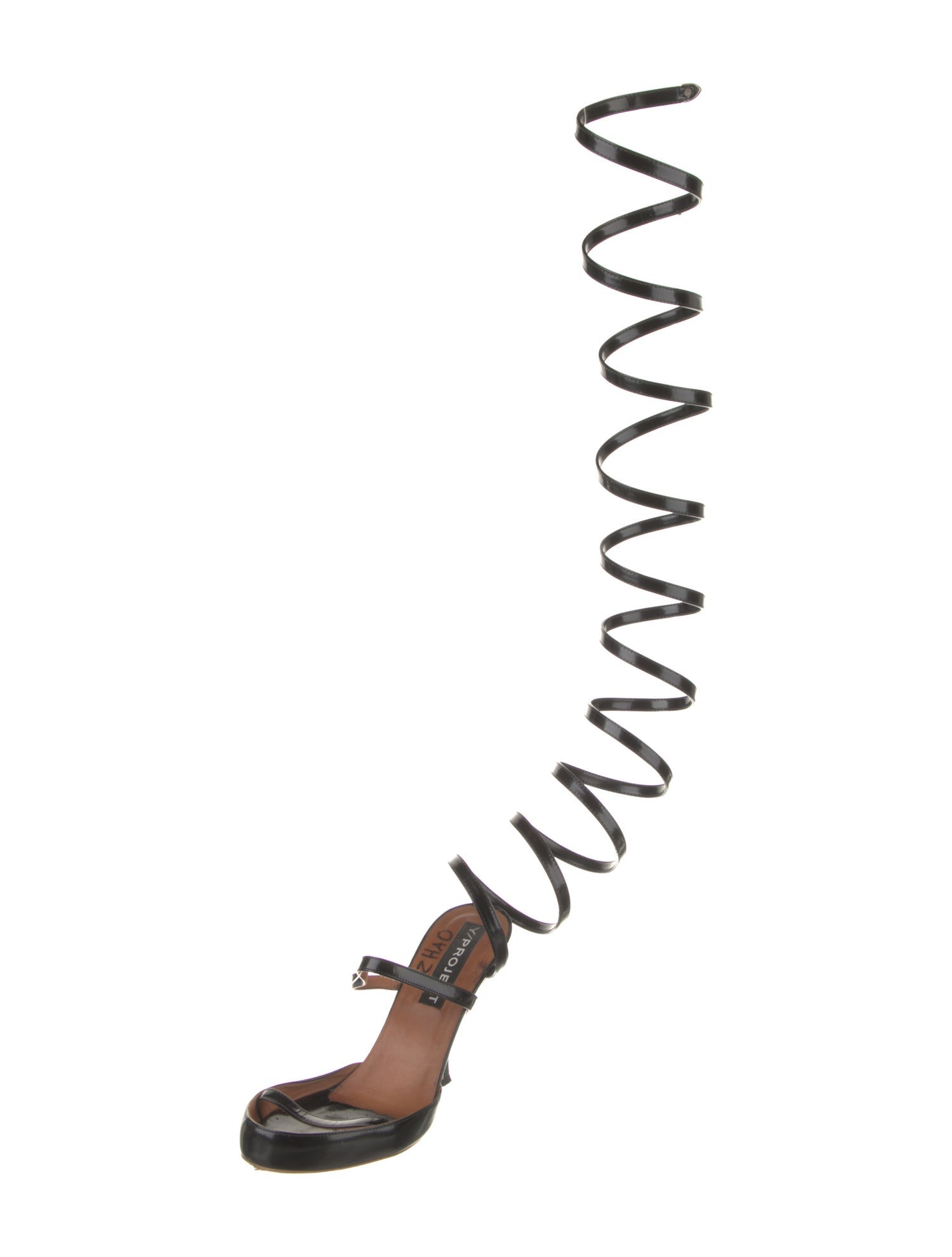 Y/Project Patent Leather Gladiator Sandals