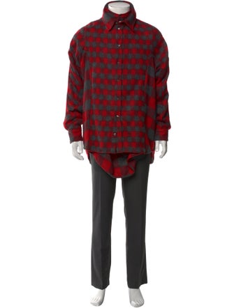 Y/Project Plaid Print Long Sleeve Shirt