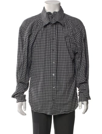 Y/Project Plaid Print Long Sleeve Shirt