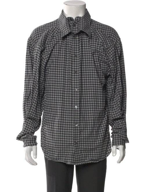 Y/Project Plaid Print Long Sleeve Shirt