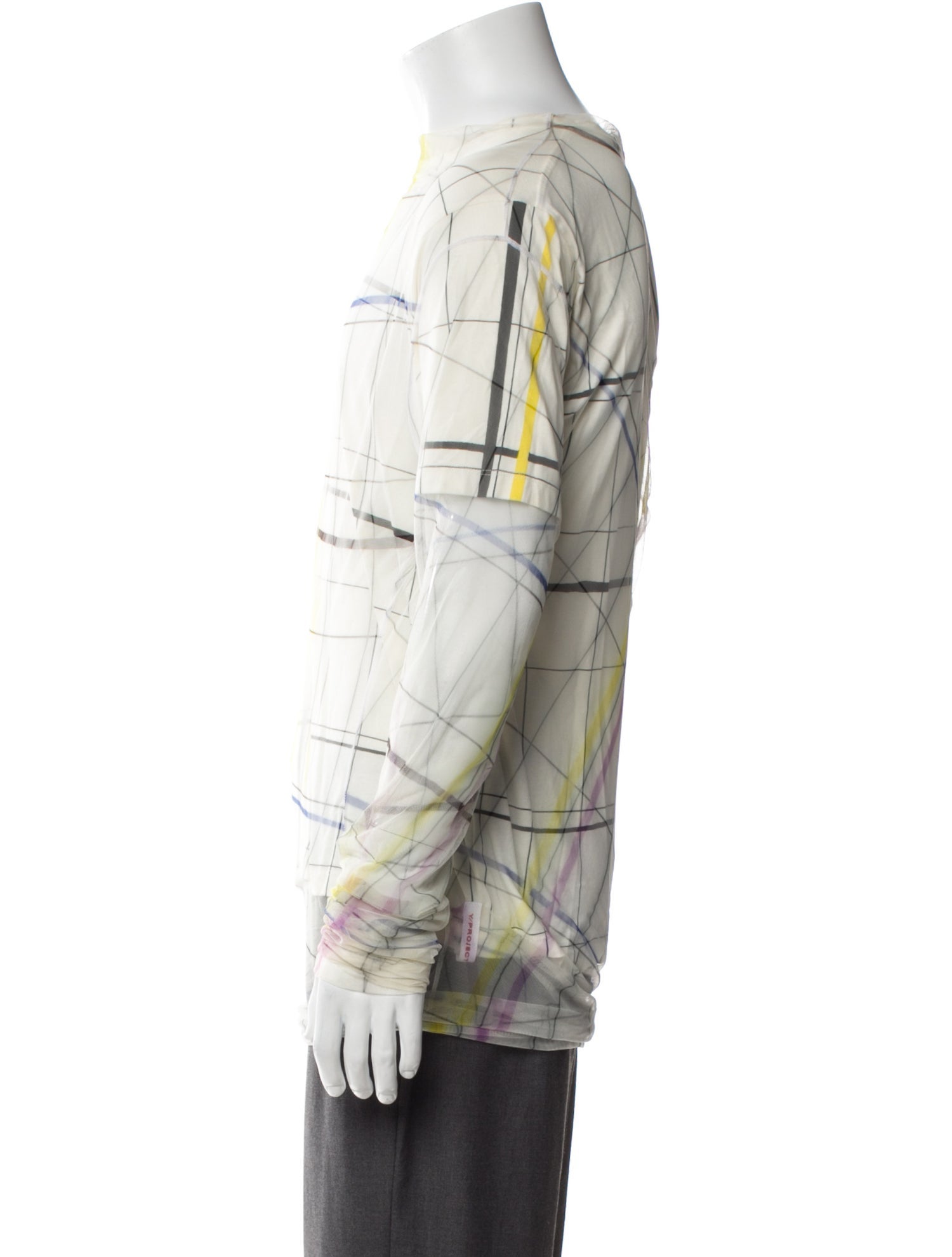 Y/Project Tie-Dye Print Crew Neck Henley