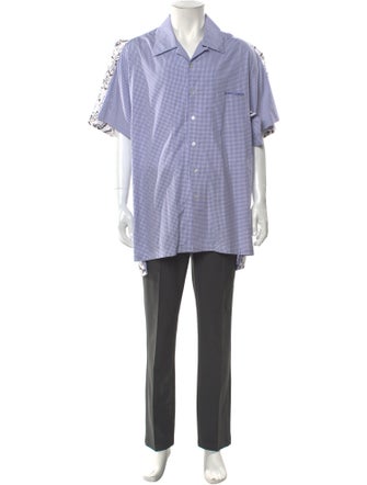 Y/Project Plaid Print Short Sleeve Shirt