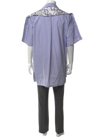 Y/Project Plaid Print Short Sleeve Shirt
