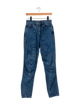 Y/Project High-Rise Straight Leg Jeans