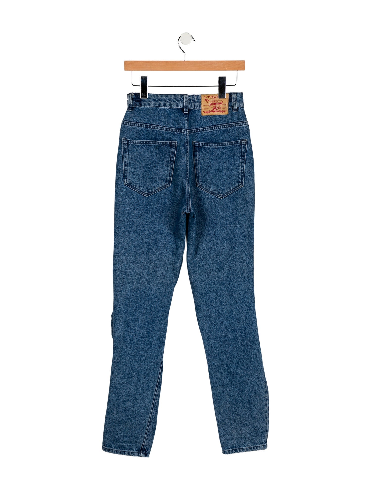 Y/Project High-Rise Straight Leg Jeans