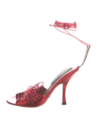Y/Project Patent Leather Sandals
