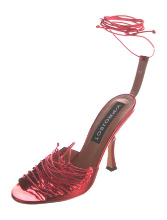 Y/Project Patent Leather Sandals