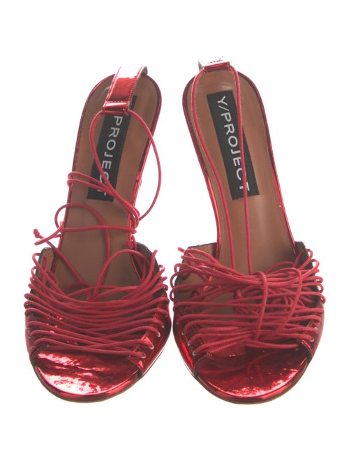 Y/Project Patent Leather Sandals