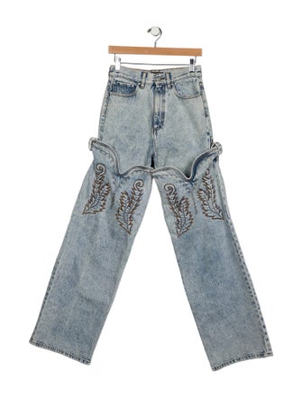 Y/Project High-Rise Wide Leg Jeans