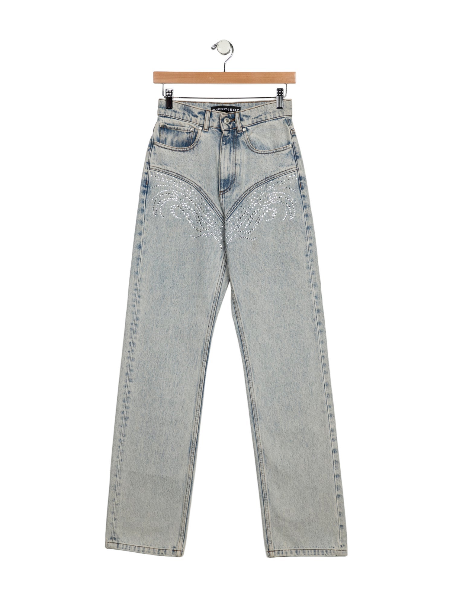Y/Project High-Rise Straight Leg Jeans